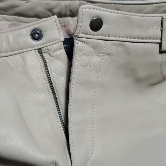 JACOB - TAN LEATHER SKIRT - Picture 8 of 10